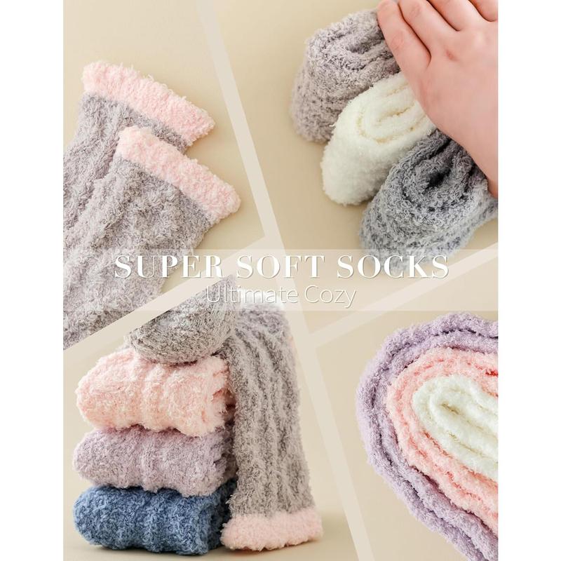 Fuzzy Socks Soft Cozy Fluffy Slipper Winter Warm Plush Socks Christmas Stocking Stuffers Gifts for Women