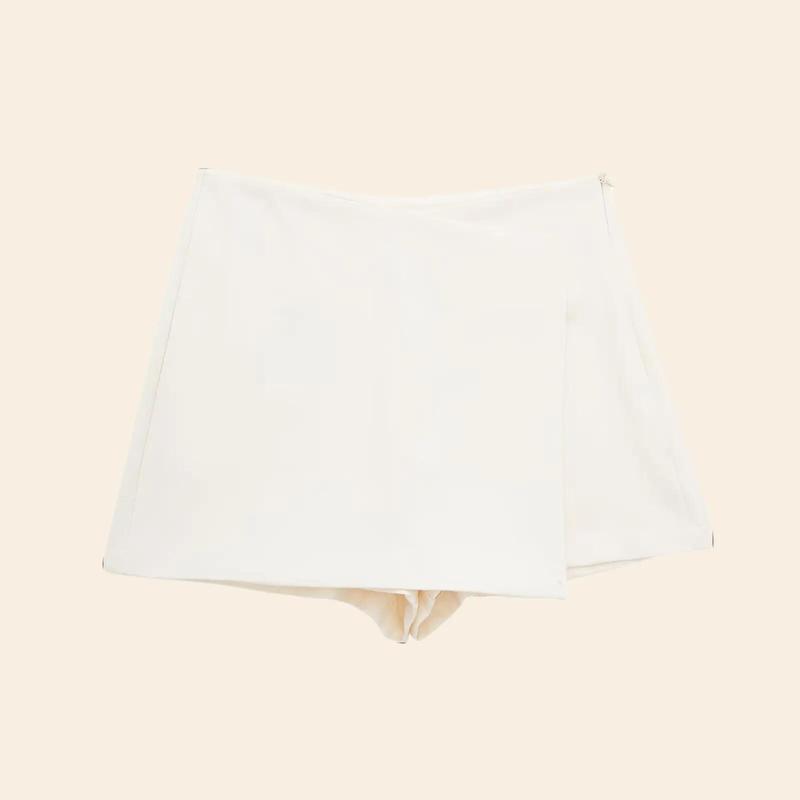 Willshela Basic Minimalist Skort: Stylish Zipper Culottes with Comfort Fit