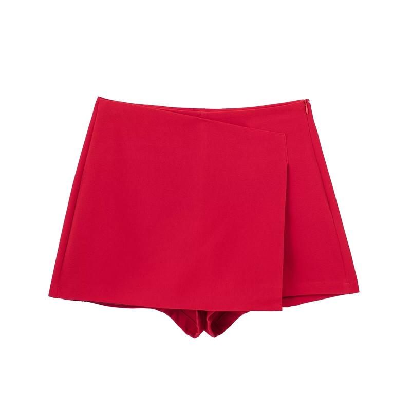 Willshela Basic Minimalist Skort: Stylish Zipper Culottes with Comfort Fit