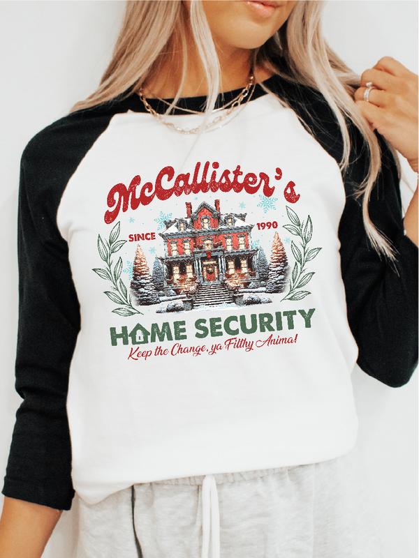 McCallister's Home Security ~ Unisex Apparel Relaxed Fit Printed In The USA Clothing Womenswear Casual and Comfortable