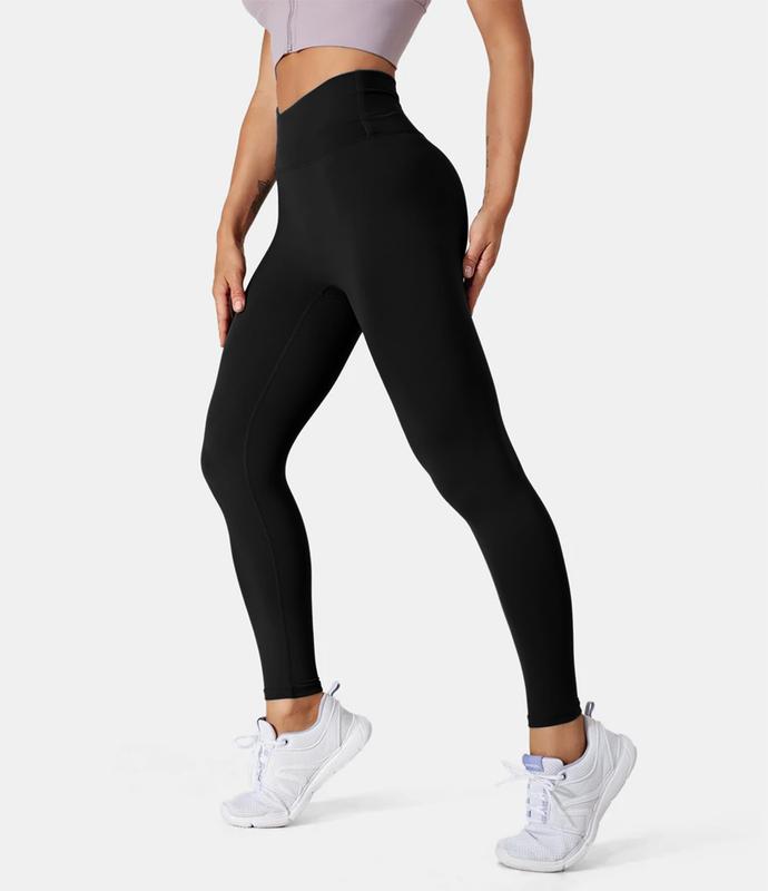 Halara Softlyzero plush Crossover Color Block Leggings