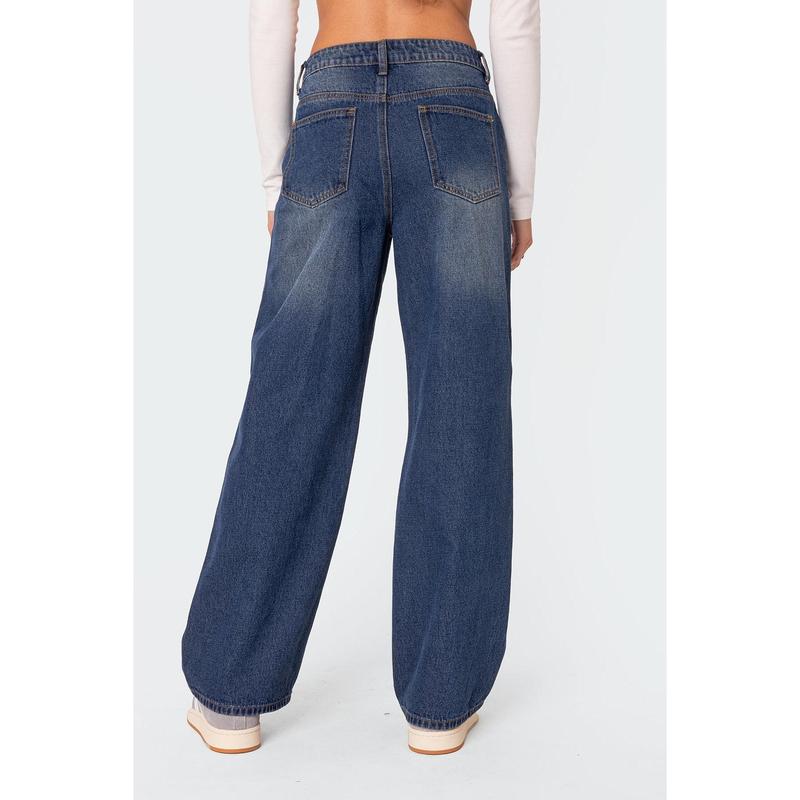 Karie Relaxed Mid Rise Jeans