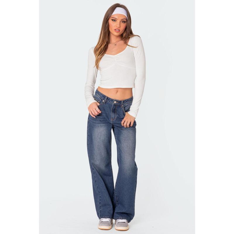 Karie Relaxed Mid Rise Jeans