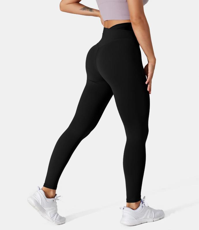 Halara Softlyzero plush Crossover Color Block Leggings