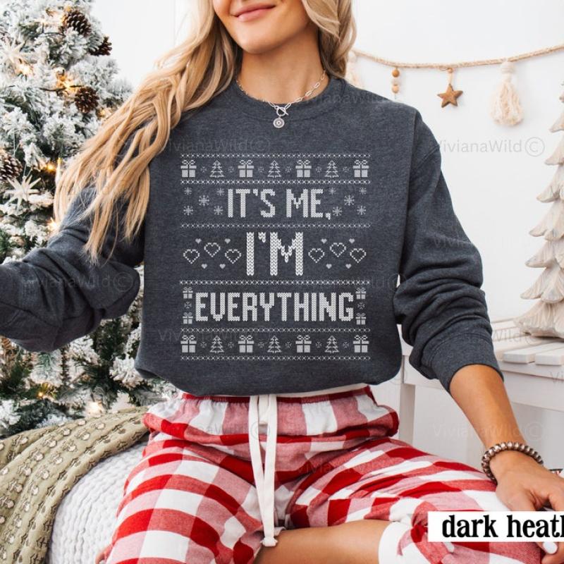 Ugly Christmas Sweater Couple, Funny Ugly Matching Christmas Sweatshirt, I Have Everything I Want Couples Christmas Sweater, Funny xmas gift