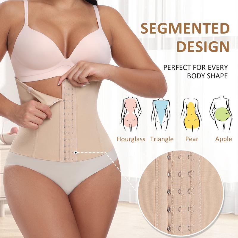 WERENA Women's Waist Trainer Corset Shapewear Tummy Control Waist Cincher Seamless Belly Band