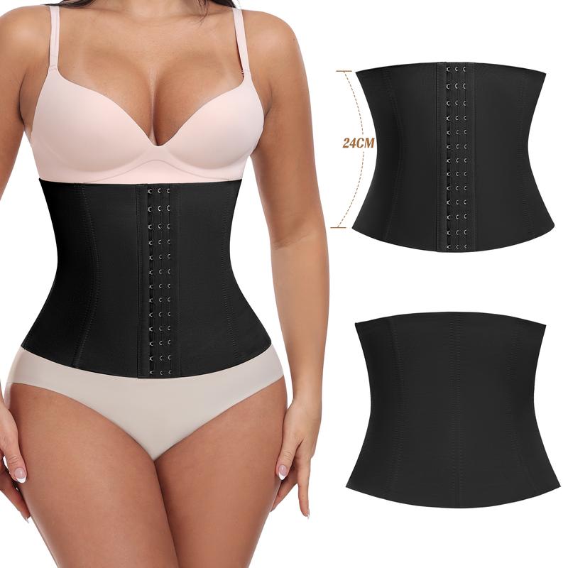 WERENA Women's Waist Trainer Corset Shapewear Tummy Control Waist Cincher Seamless Belly Band