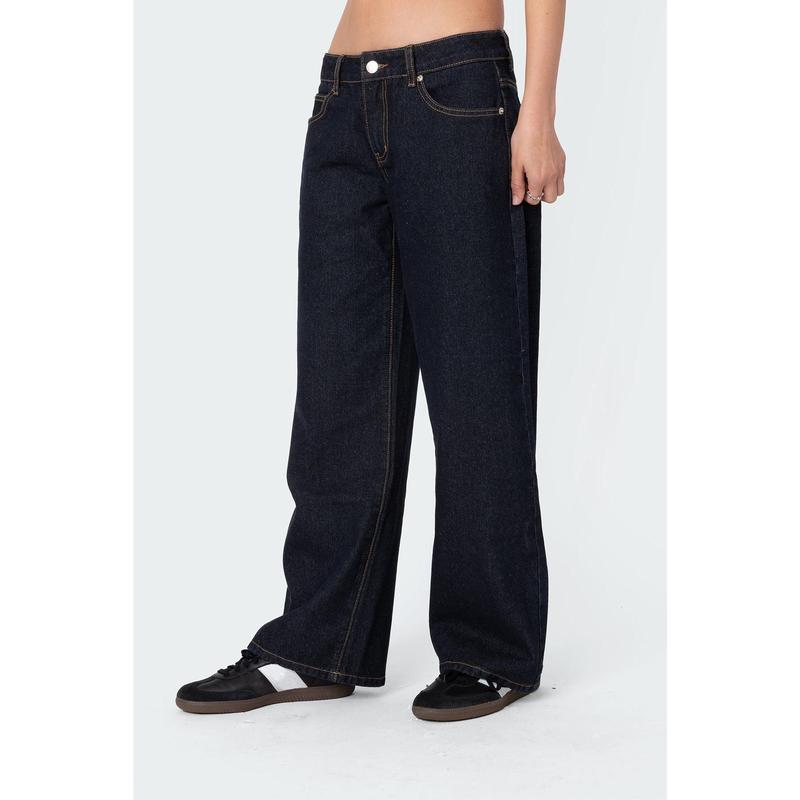 Petite Raelynn Washed Low Rise Jeans