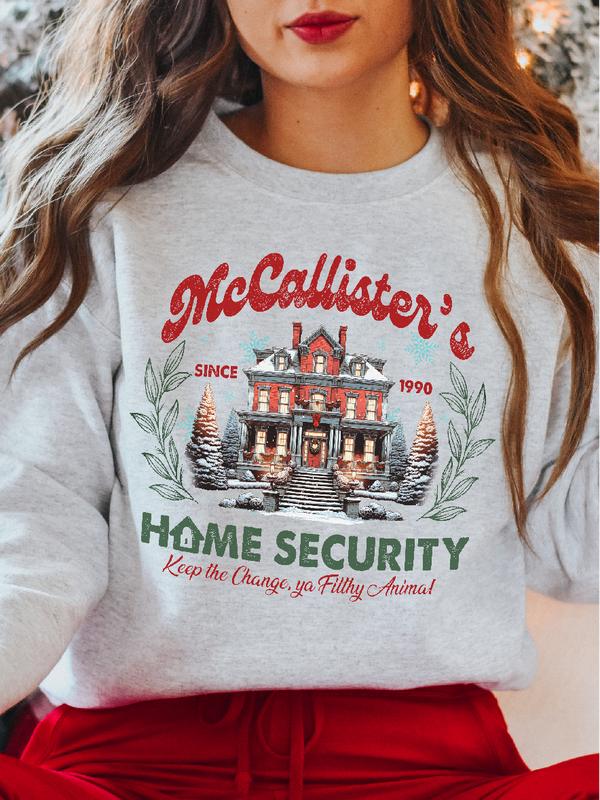 McCallister's Home Security ~ Unisex Apparel Relaxed Fit Printed In The USA Clothing Womenswear Casual and Comfortable