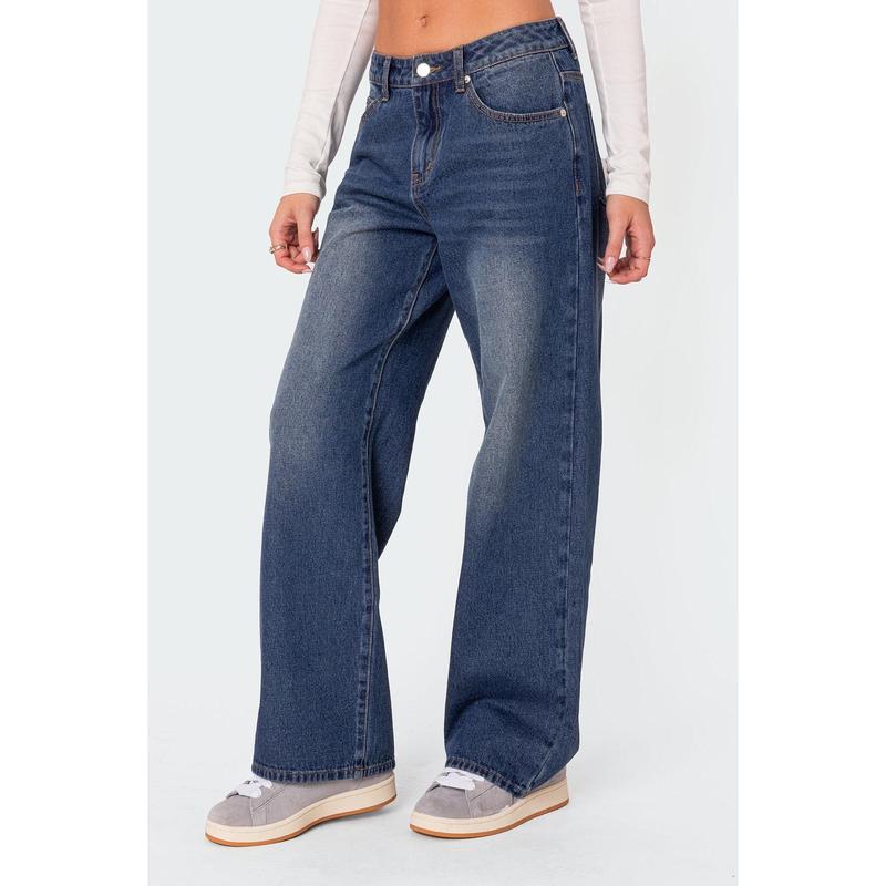 Karie Relaxed Mid Rise Jeans