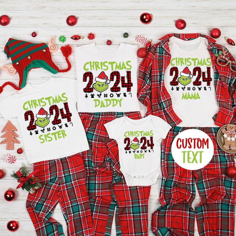 Family Grinchmas 2024 Making Memories Shirt, Custom Christmas 2024 Shirt, Making Memories Together Tee, Christmas Family Matching Shirts 2WMP2