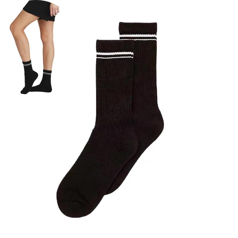 Yoga 3 Pairs Socks Women's Yoga Sports Casual Running Retro Mid-tube Socks