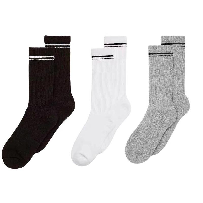 Yoga 3 Pairs Socks Women's Yoga Sports Casual Running Retro Mid-tube Socks