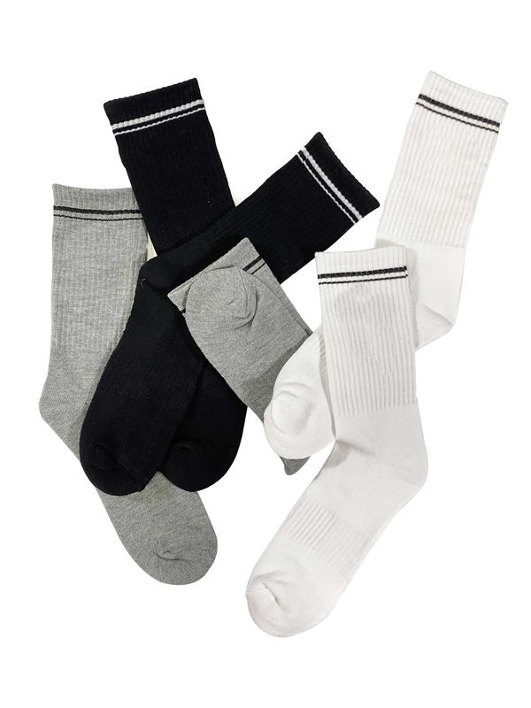 Yoga 3 Pairs Socks Women's Yoga Sports Casual Running Retro Mid-tube Socks