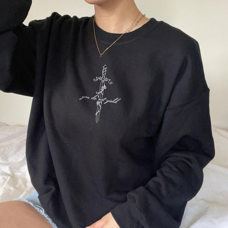 Throne Of Glass Sweatshirt | Aelin Galathynius You Do Not Yield Rowan Whitethorn Dorian Thirteen Manon Blackbeak Licensed SJM Merch ACOTAR Classic