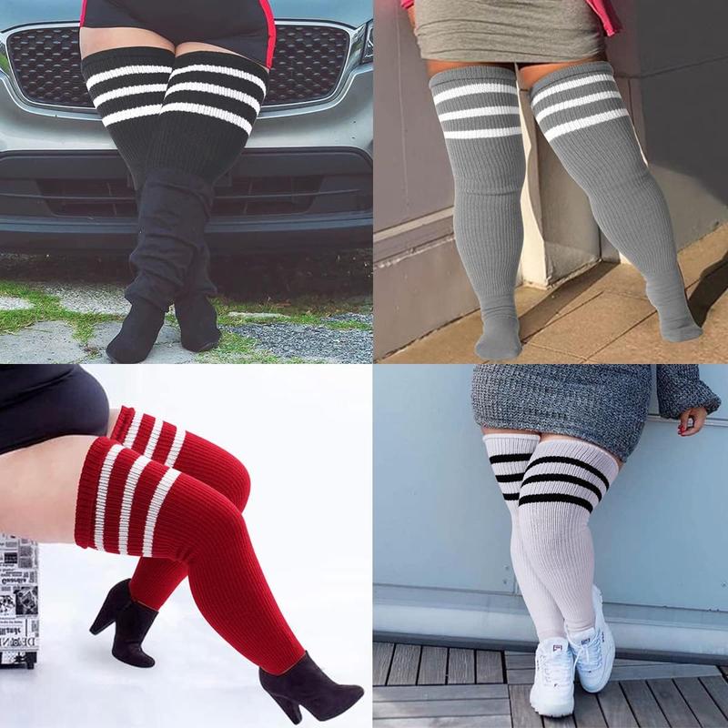 Plus Size Thigh High Socks for Thick Thighs- Extra Long Womens Knitted Over Knee High Leg Warmer,Gift for Woman, Friends,Mother's Day Gift