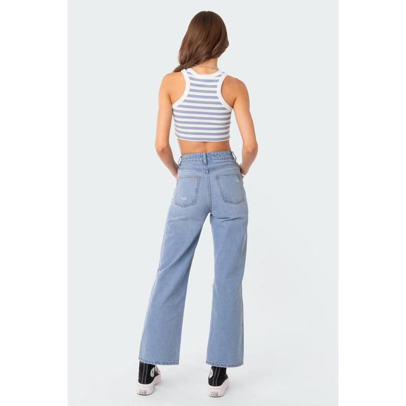 Lori High-Rise Wide Leg Jeans