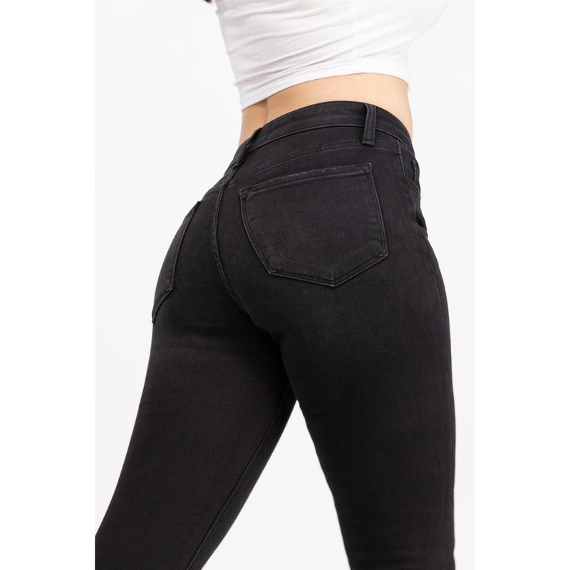 Fraying At The Edge from Lovervet: Mid-Rise Crop Flare Denim