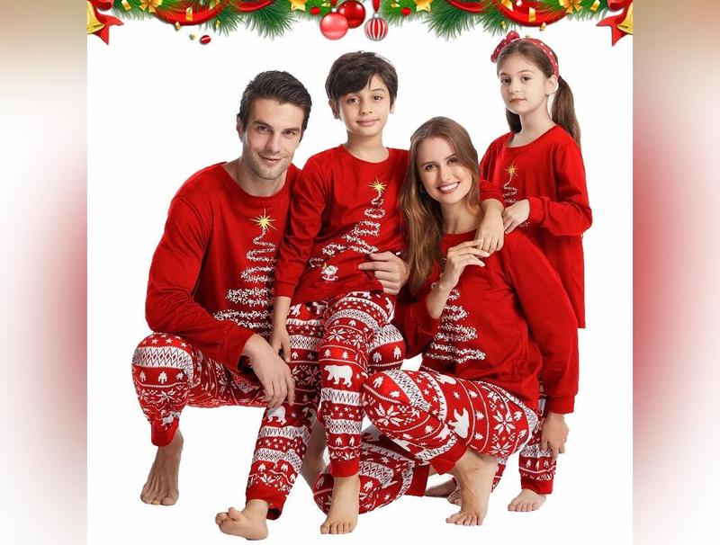 Family Matching Christmas Pajamas Set 2024 Xmas Father Mother Daughter Family Look Clothes Adult Kids Sleepwear Pyjamas Outfits