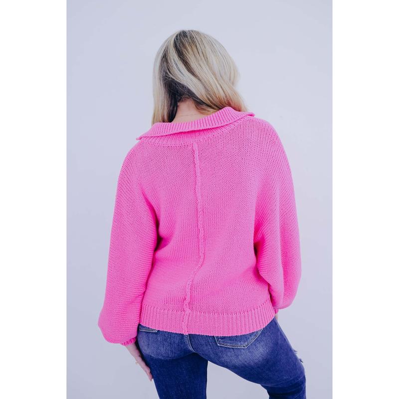 Pearlescent Mock Neck Pullover by POL - 2 Colors