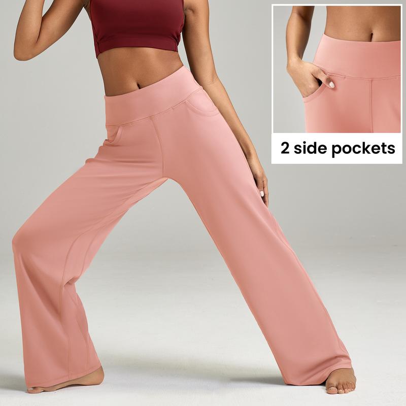 ESOFT High Waisted Loose Wide Leg Yoga Pants for Women with Pockets Lounge Casual Work Pants