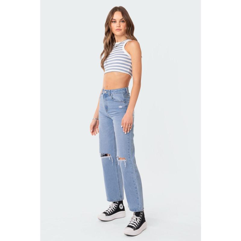 Lori High-Rise Wide Leg Jeans