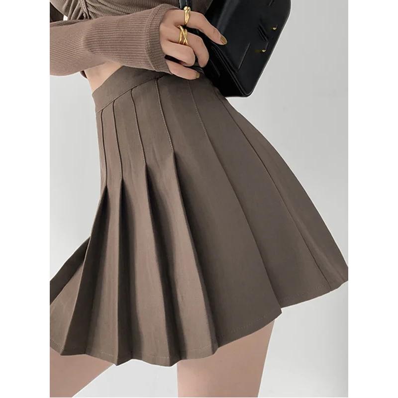 Sexy Women Pleated Skirts High Waist Summer Vintage Mini Skirts Korean Tennis Student White Designed Dance Skirt Womenswear Bottom Womenswear Bottom