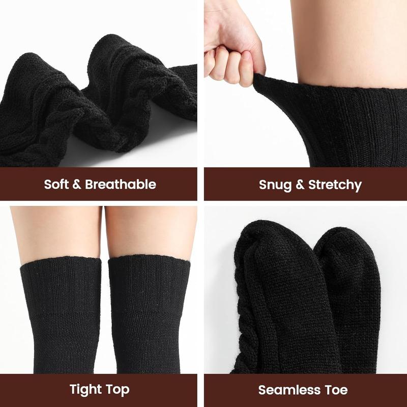 Thigh High Socks for Women, Winter Over  Socks, Fashion Knitted Thick Thigh Tigh Boot Stockings Leg Warmers