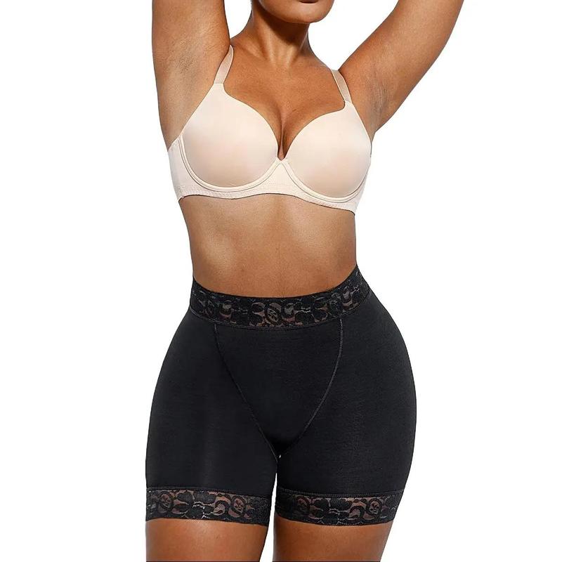 Shapellx AirSlim Mid Waist Lace Butt Enhancer Comfort Panty Cotton Shapewear Womenswear Comfortable