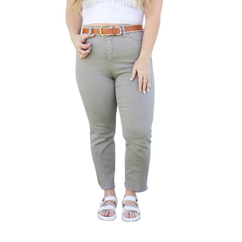 Tummy Control Ankle Crop Slim Straight by RFM