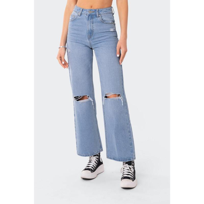 Lori High-Rise Wide Leg Jeans