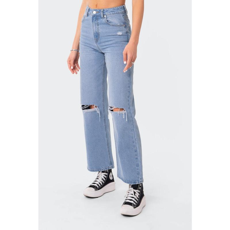 Lori High-Rise Wide Leg Jeans