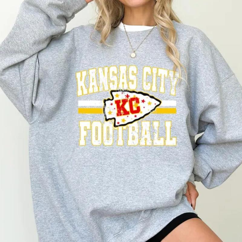 Kansas City Football Sweatshirt, Trendy Kansas City Fan Shirts, Football Crewneck, Kansas City Hoodie,Game Day Hoodie,Taylor Travis