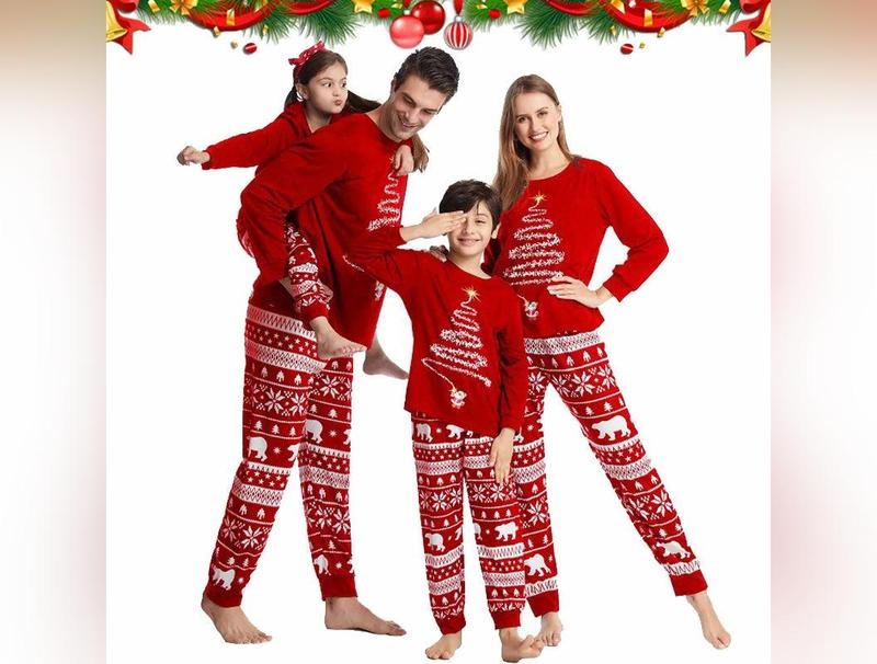 Family Matching Christmas Pajamas Set 2024 Xmas Father Mother Daughter Family Look Clothes Adult Kids Sleepwear Pyjamas Outfits