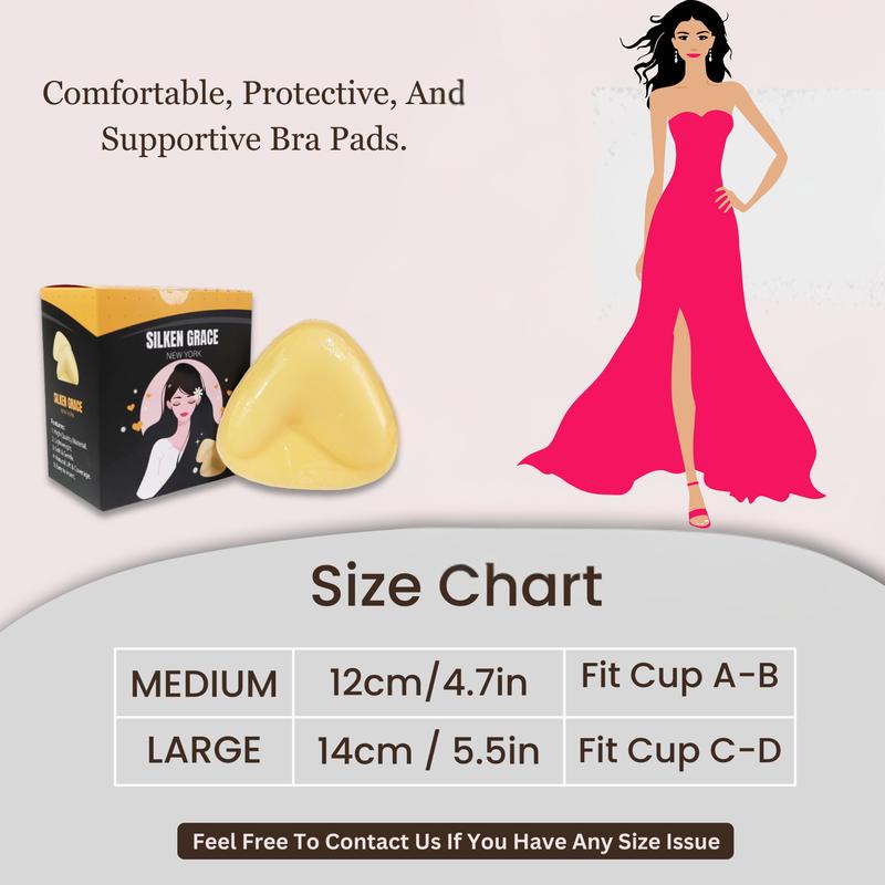 SILKEN GRACE NEW YORK-Bra Inserts Double side Sticky Insert Bra Pads Push Up Chest Enhancement Instant Lift Breast Padding Womenswear Comfort boost