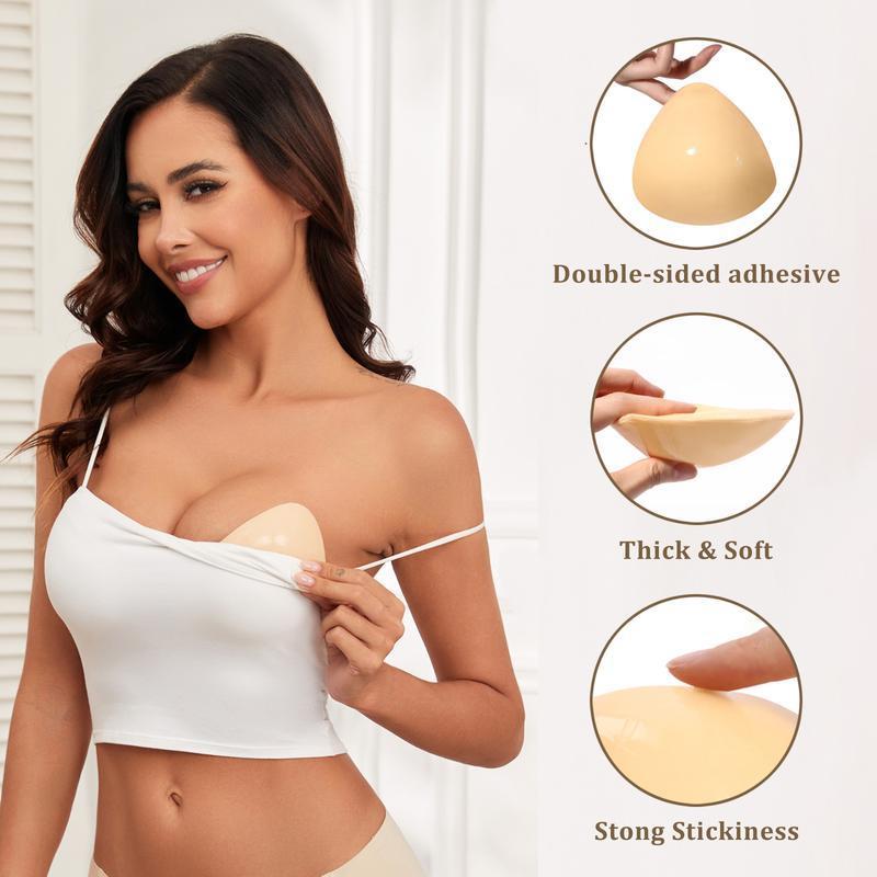 2024 Newest Double-Sided Sticky BraPadsInserts Ultra Instant Lift Bra Inserts Push upBikiniPad for Swimsuit Sports Bra WomenswearAccessories Underwear Lady Women ComfortBridal Clothing Fitted Mini Rice