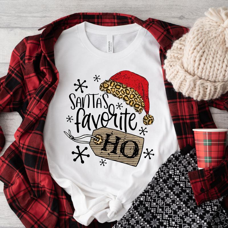 Santa's Favorite Ho Shirt, Santa Shirt, Couples Christmas Shirts, Matching Christmas Shirts, Bestseller, Funny Couples Shirt, Gift