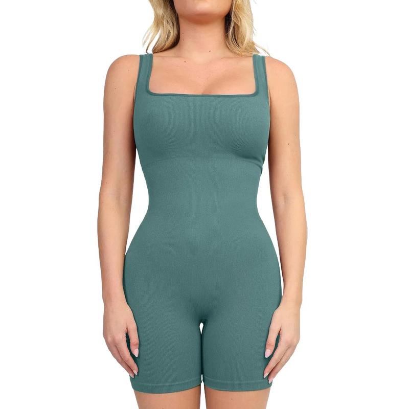 The Popilush Seamless Square Neck Shapewear Romper Celebrity Live