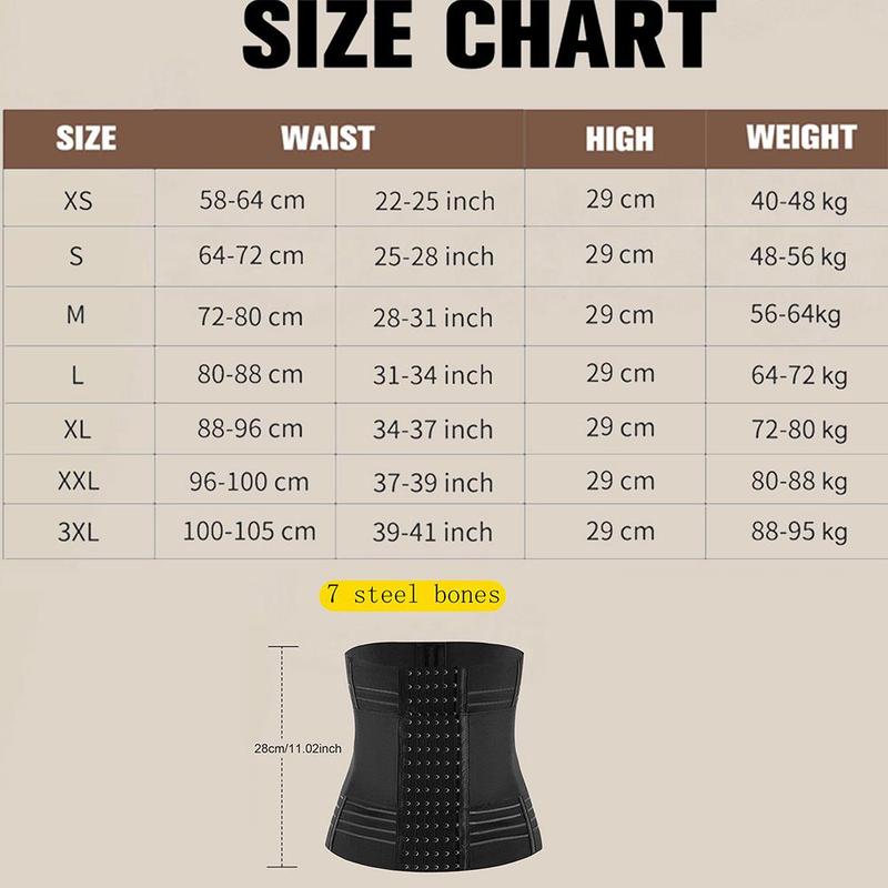 Steel Bones Waist Trainer, Double Belt Faja Body Shaper, Tummy Control Shapewear, Waist Cincher for Women, Waist Trainer for Women