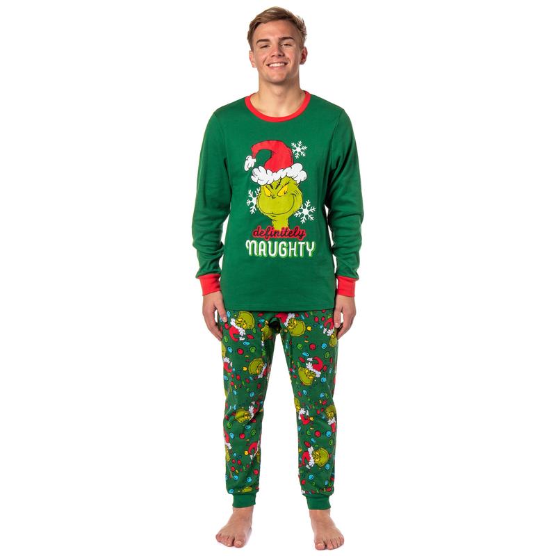 Dr. Seuss How GRINCH Stole Christmas Lights Matching Family Pajama Set