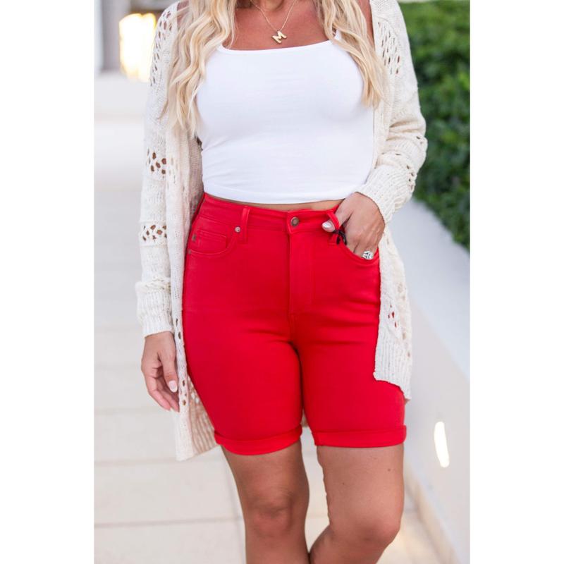 The Lisa Tummy Control Judy Blue Bermuda Shorts