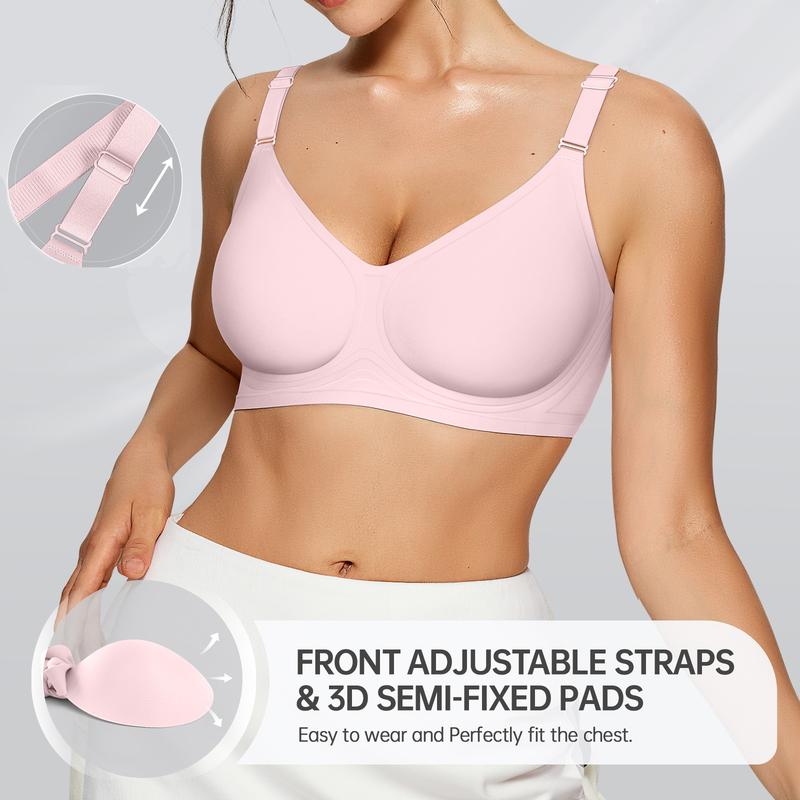 OEAK Seamless Women's Bra with Soft Support , Wireless and Full Coverage Available in Regular and Plus Sizes