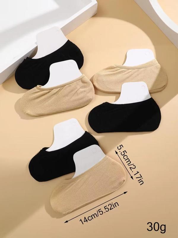 Women's Plain Sheer Invisible Socks, Casual Moisture Wicking Low Cut Socks, Summer Wear 2024, Soft Comfy Breathable Socks for Summer Daily Wear