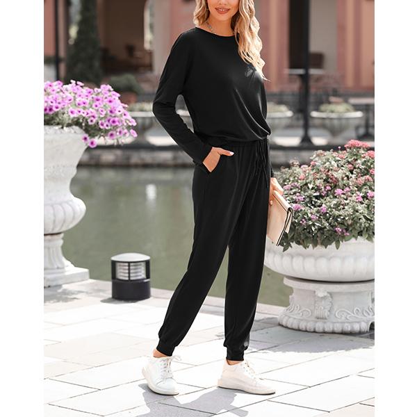 PrettyGarden Women's 2-Piece Outfit S-3XL Loungewear Sets Long Sleeve With Drawstring and Pockets Tracksuit loungewear