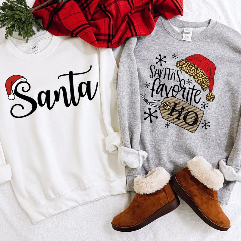 Santa's Favorite Ho Shirt, Santa Shirt, Couples Christmas Shirts, Matching Christmas Shirts, Bestseller, Funny Couples Shirt, Gift