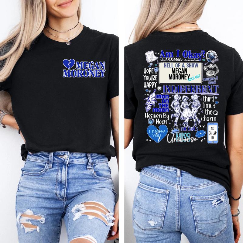 Megan Moroney Concert Song tshirt, music, Am I Okay Tour Shirt, western cowgirl cowboy, Trendy, Unisex Streetwear Comfort Clothing, Sweatshirt and hoodie