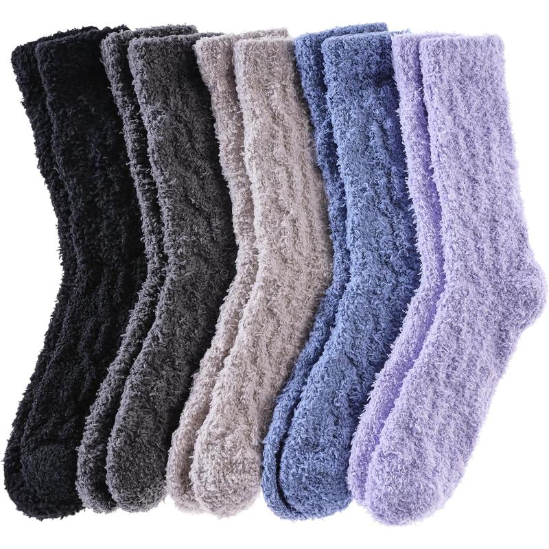 Womens Fuzzy Socks Cozy Fluffy Slipper Socks Soft Winter Warm Home Sleeping Christmas Socks