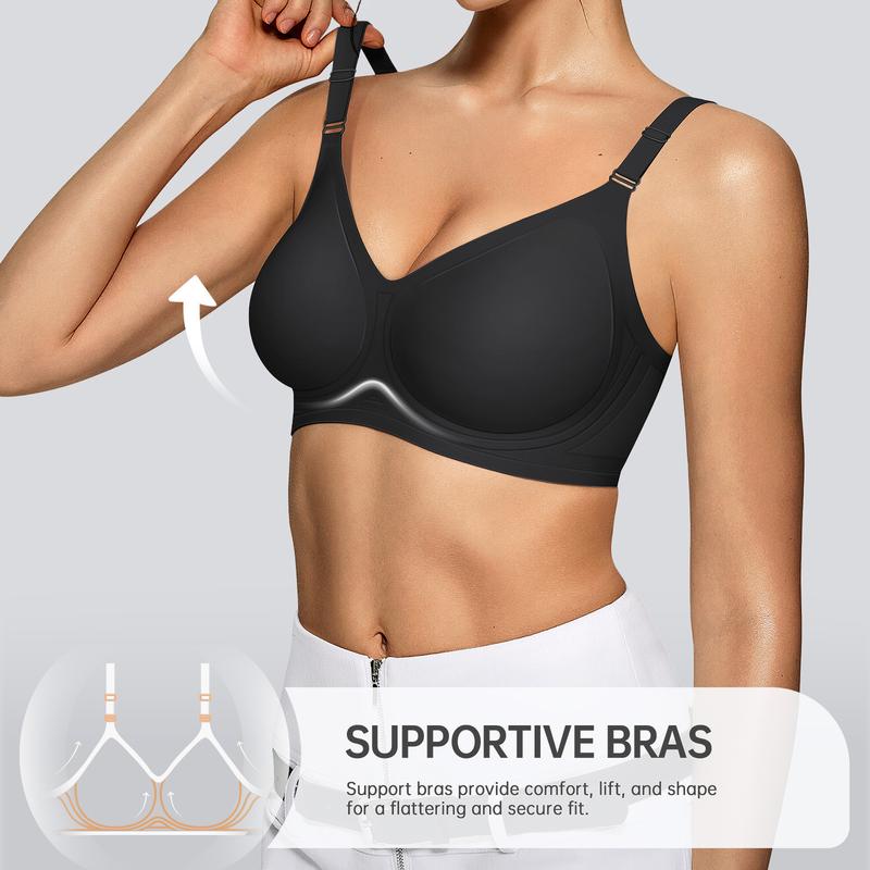 OEAK Seamless Women's Bra with Soft Support , Wireless and Full Coverage Available in Regular and Plus Sizes