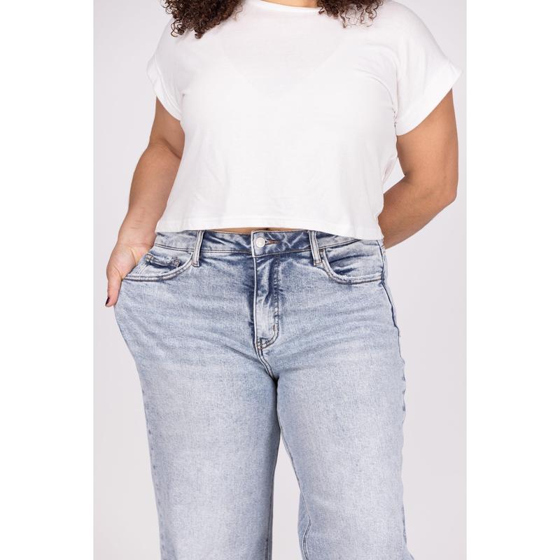 The Kendra by Lovervet: High-Rise Tummy Control Wide Leg Denim