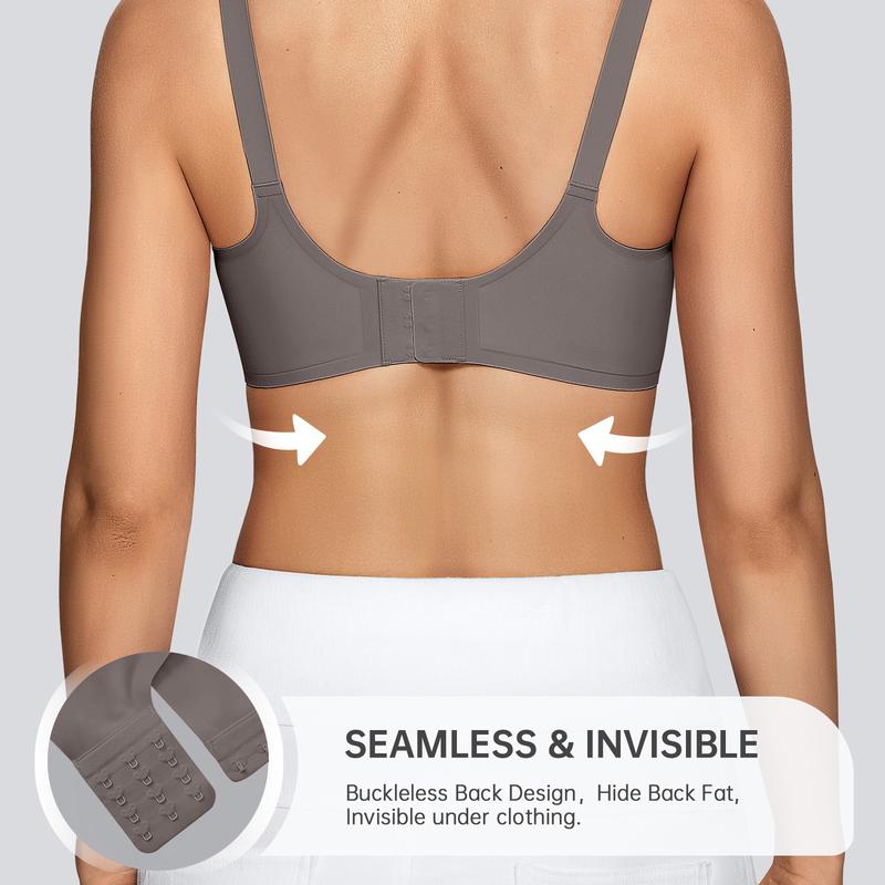 OEAK Seamless Women's Bra with Soft Support , Wireless and Full Coverage Available in Regular and Plus Sizes